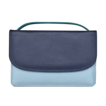 Load image into Gallery viewer, AP-6181 Denim Multi Leather Crossbody Envelope Bag