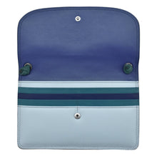 Load image into Gallery viewer, AP-6181 Denim Multi Leather Crossbody Envelope Bag