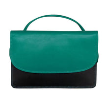 Load image into Gallery viewer, AP-6181 Midnight Multi Leather Crossbody Envelope Bag