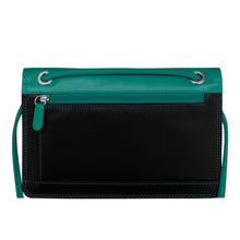 Load image into Gallery viewer, AP-6181 Midnight Multi Leather Crossbody Envelope Bag