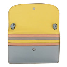 Load image into Gallery viewer, AP-6181 Pastel Multi Leather Crossbody Envelope Bag