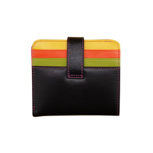 Load image into Gallery viewer, AP-7301/Black Bright Multi Tab Purse with Credit Card slots