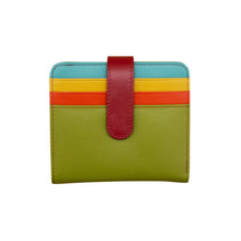 Load image into Gallery viewer, AP-7301/Citrus Multi Tab Purse with Credit Card slots