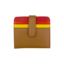 Load image into Gallery viewer, AP-7301/Rainbow Multi Tab Purse with Credit Card slots