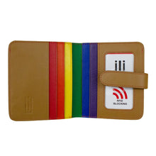 Load image into Gallery viewer, AP-7301/Rainbow Multi Tab Purse with Credit Card slots
