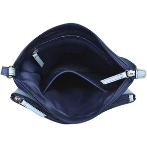AP-6028/DENIMMULTI Leather Crossbody Handbag