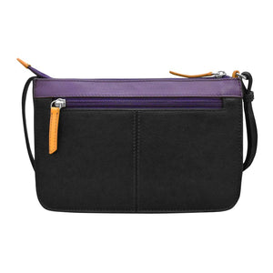 AP-6046/BLKBRIGHT CROSSBODY LEATHER BAG