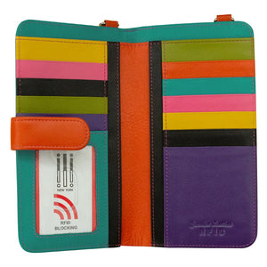 AP-6363/BLACKBRIGHTS Crossbody Phone Holder Purse