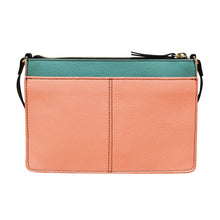 Load image into Gallery viewer, AP-6774 PEACH MULTI  CROSSBODY LEATHER BAG