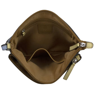 AP-6028/PASTELMULTI Leather Crossbody Handbag