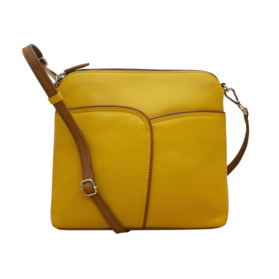 AP-6123 in Yellow Stone colour combination Leather Crossbody