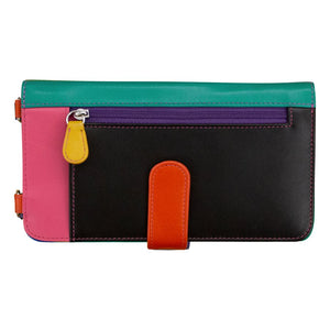 AP6363/BLACKBRIGHT Leather Crossbody Handbag with Phone Pocket