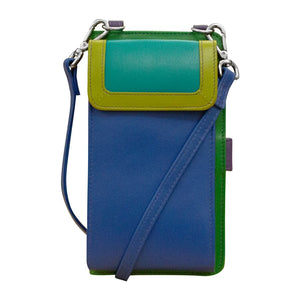 AP6363/COOLTROPICS Leather Crossbody Handbag with Phone Pocket