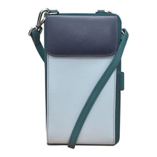 Load image into Gallery viewer, AP6363/DENIMMULTI Leather Crossbody Handbag with Phone Pocket