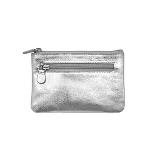 AP-6413C/Silver Leather Coin Purse