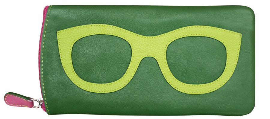 AP-6462/Emerald Leather Glasses Case