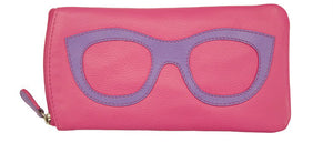 AP-6462/Pink Amethyst Leather Glasses Case